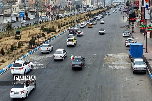 راهپیمایی خودرویی ۲۲ بهمن در پاکدشت