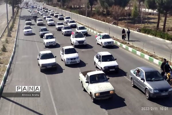 راهپیمایی خودرویی و موتوری جشن پیروزی انقلاب در کاشمر