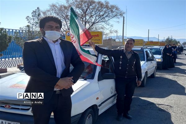 راهپیمایی خودرویی و موتوری جشن پیروزی انقلاب در کاشمر