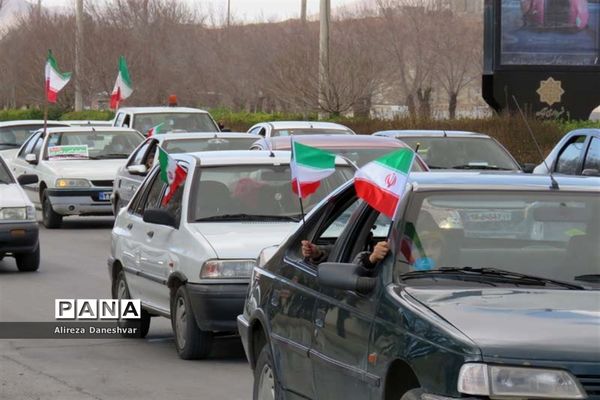 برگزاری راهپیمایی 22 بهمن در شهرستان آباده