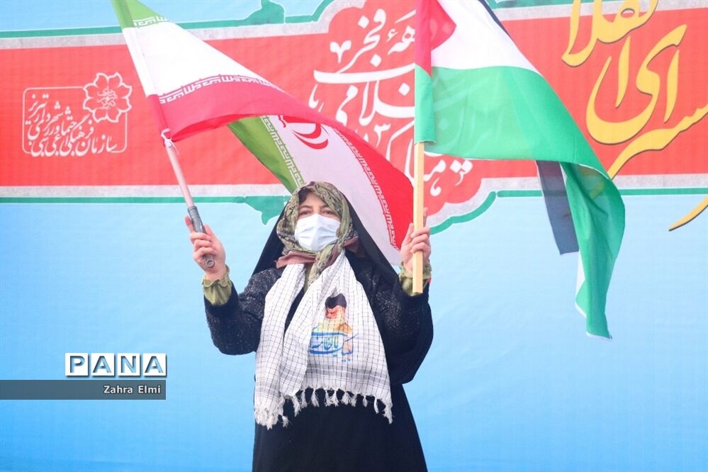 سیل حضور مردم ولایتمدار تبریز در راهپیمایی 22بهمن