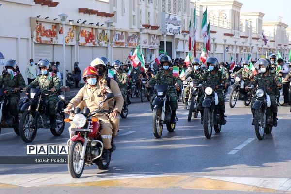 حضور پر شور مردم هرمزگان در راهپیمایی 22 بهمن 1400