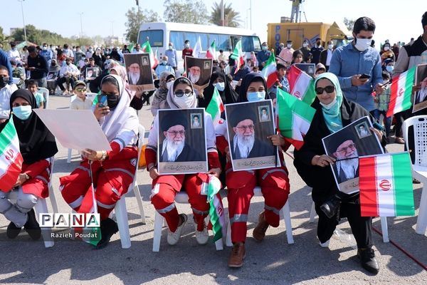 حضور پر شور مردم هرمزگان در راهپیمایی 22 بهمن 1400