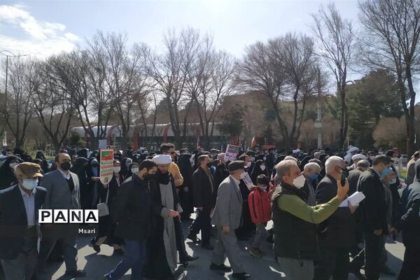 راهپیمایی یوم الله  ۲۲ بهمن در شهرستان شاهین شهر اصفهان