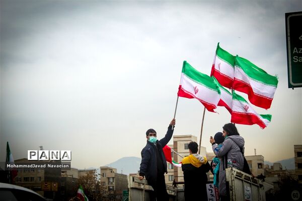 راهپیمایی خودرویی 22 بهمن تهران