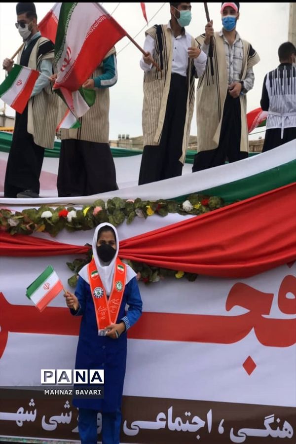 راهپیمایی 22 بهمن در شهرستان مسجدسلیمان