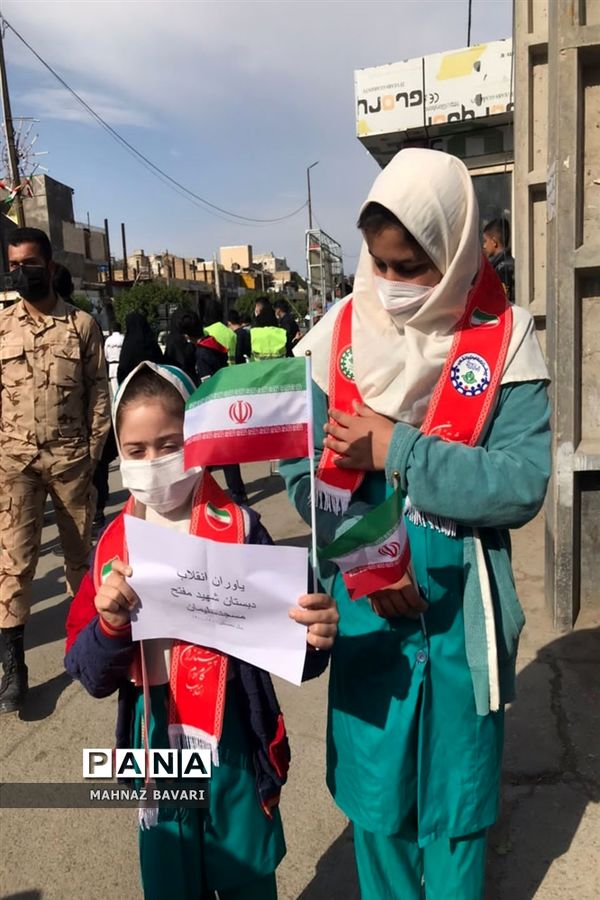 راهپیمایی 22 بهمن در شهرستان مسجدسلیمان