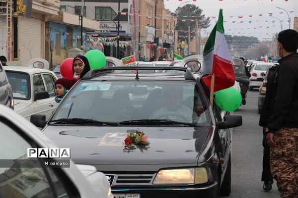 راهپیمایی 22 بهمن خودرویی در شهرستان آران و بیدگل