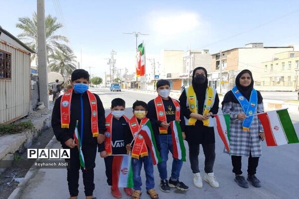 راهپیمایی خوردرویی و موتوری در یوم الله 22بهمن درتنگستان