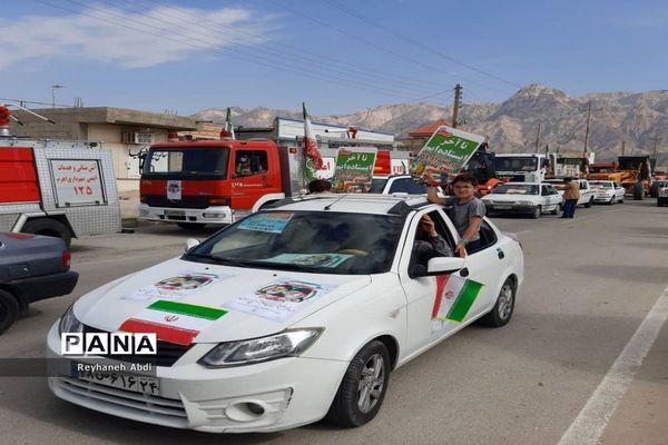 راهپیمایی خوردرویی و موتوری در یوم الله 22بهمن درتنگستان