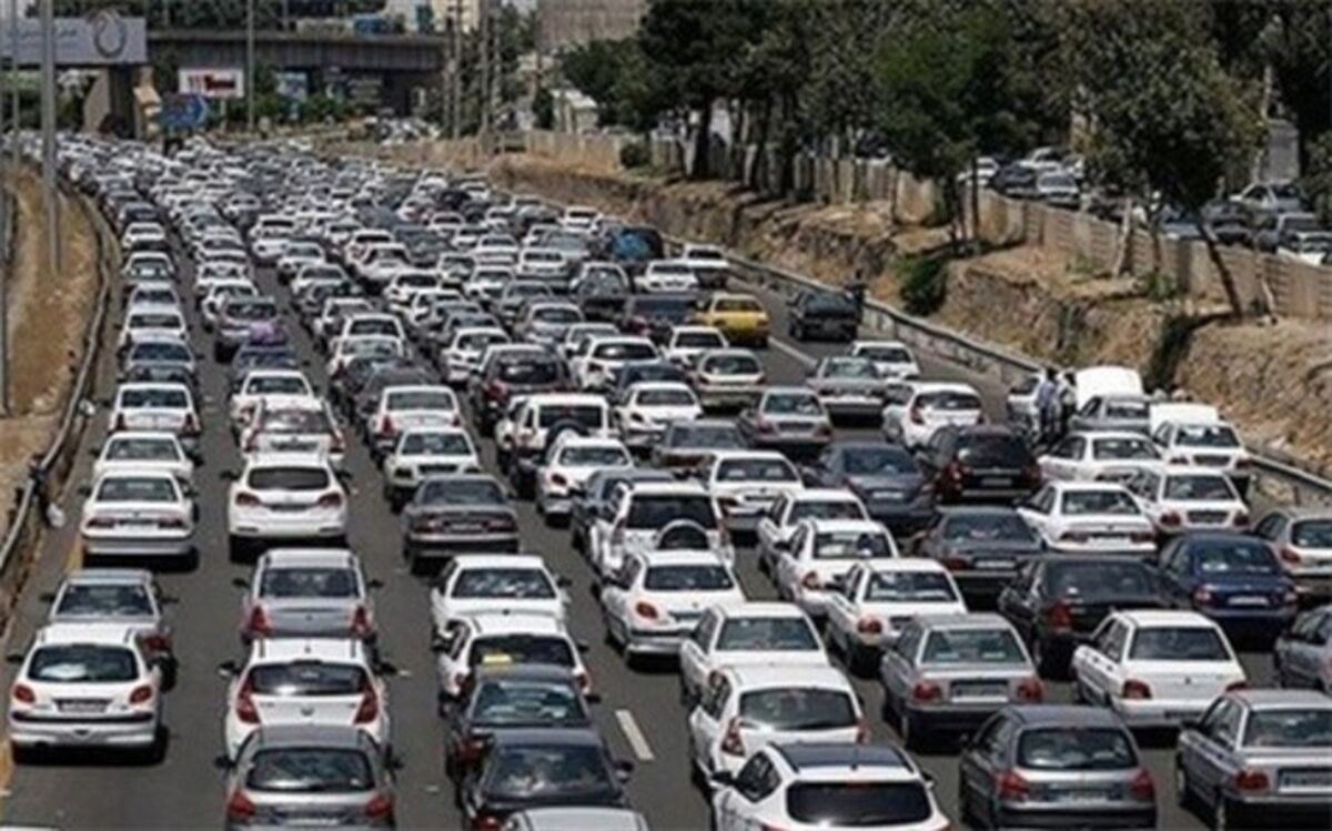 ترافیک سنگین در محور کرج - چالوس