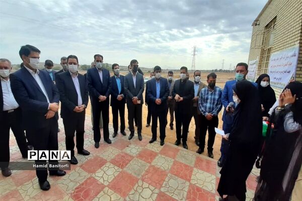 آیین افتتاح مدرسه سه کلاسه روستای رحمت آباد حمیدیه