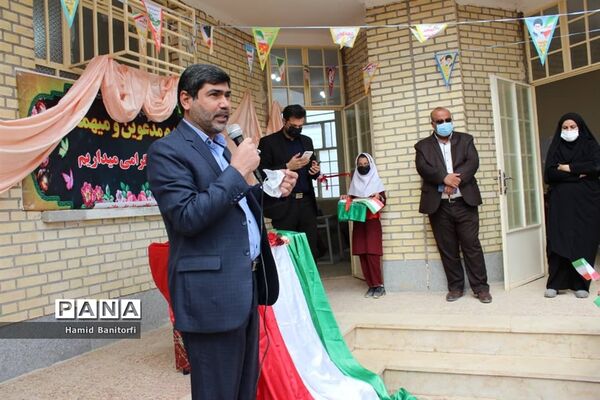 آیین افتتاح مدرسه سه کلاسه روستای رحمت آباد حمیدیه