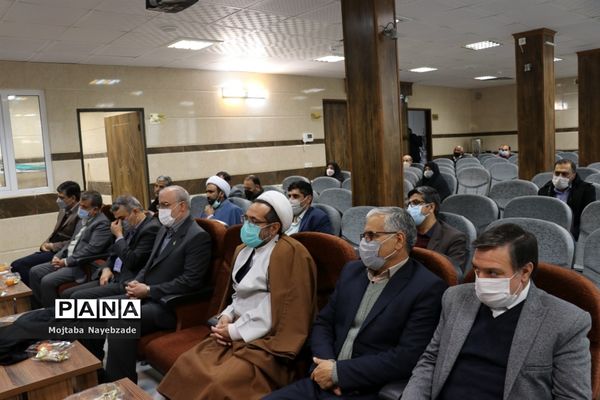 مراسم تکریم معاون پرورشی و فرهنگی و رئیس سازمان دانش‌آموزی خراسان رضوی