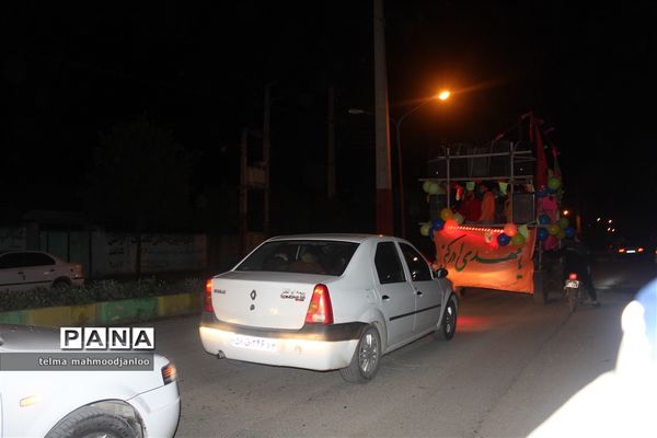 کاروان شادی ولادت امام علی در گلوگاه