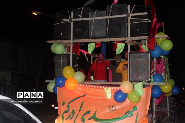 کاروان شادی ولادت امام علی در گلوگاه