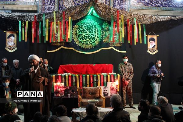 برگزاری مراسم وداع با شهید مدافع حرم؛ امیر علی محمدیان