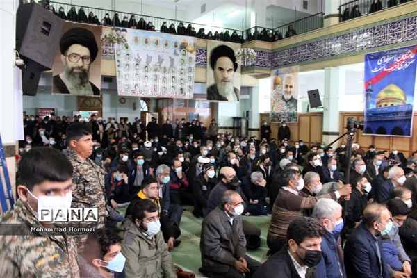 برگزاری مراسم وداع با شهید مدافع حرم؛ امیر علی محمدیان