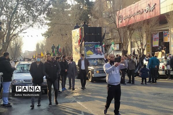 مراسم بازگشت پیکر پاک و مطهر شهید مدافع حرم در شهرری
