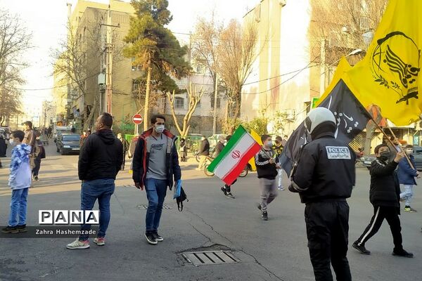 مراسم بازگشت پیکر پاک و مطهر شهید مدافع حرم در شهرری