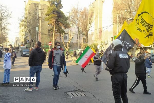 مراسم بازگشت پیکر پاک و مطهر شهید مدافع حرم در شهرری