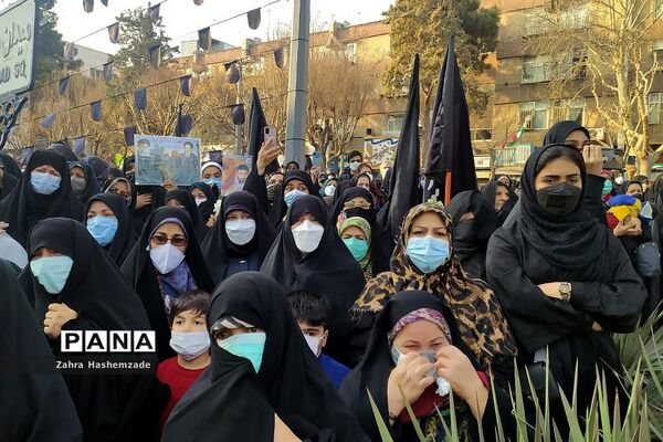 مراسم بازگشت پیکر پاک و مطهر شهید مدافع حرم در شهرری