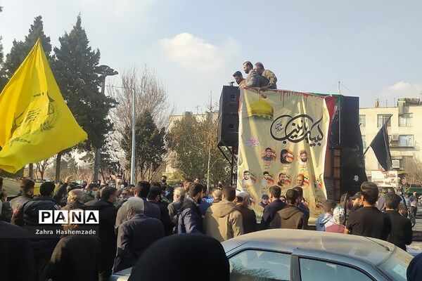 مراسم بازگشت پیکر پاک و مطهر شهید مدافع حرم در شهرری