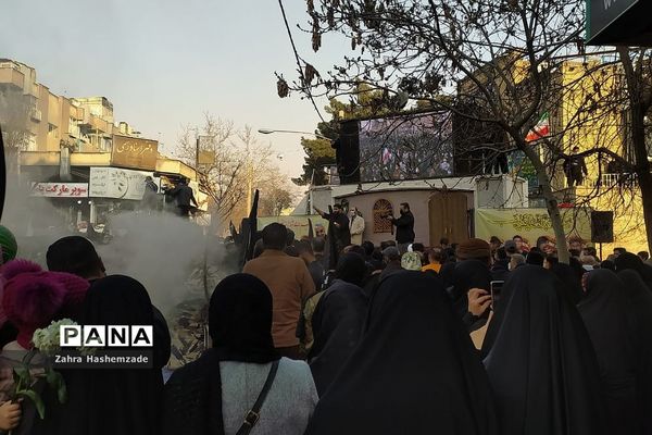 مراسم بازگشت پیکر پاک و مطهر شهید مدافع حرم در شهرری