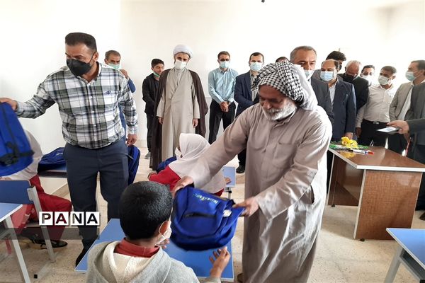 افتتاح مدرسه خیرساز دو کلاسه روستای عد عبیس امیدیه