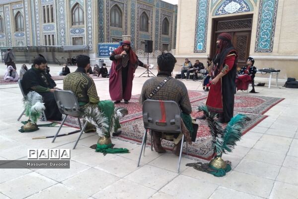 تعزیه خوانی پانزده گروه برجسته کشوری در حرم مطهر شاهچراغ (ع)