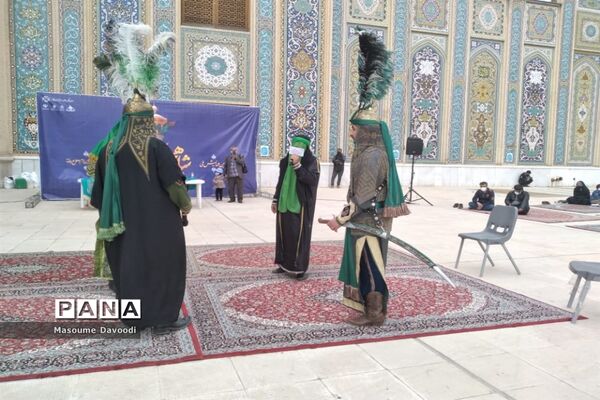 تعزیه خوانی پانزده گروه برجسته کشوری در حرم مطهر شاهچراغ (ع)