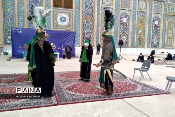 تعزیه خوانی پانزده گروه برجسته کشوری در حرم مطهر شاهچراغ (ع)