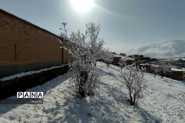 بارش اولین برف اسفند در فارسان