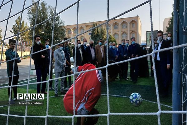 افتتاح زمین چمن مصنوعی آموزشگاه علی‌بن‌موسی‌الرضا(ع) قرچک