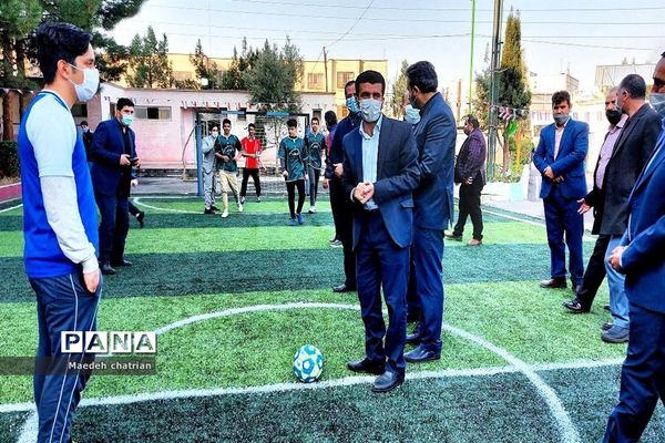 افتتاح زمین چمن مصنوعی آموزشگاه علی‌بن‌موسی‌الرضا(ع) قرچک