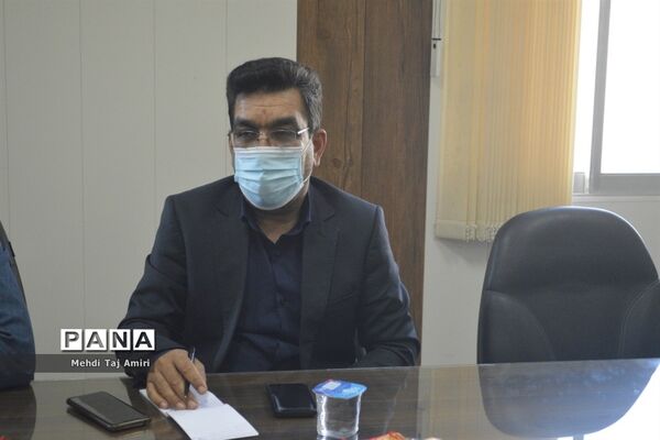 جلسه هماهنگی برنامه‌های جشن نیکوکاری در معاونت پرورشی و فرهنگی اداره‌کل آموزش و پرورش استان بوشهر