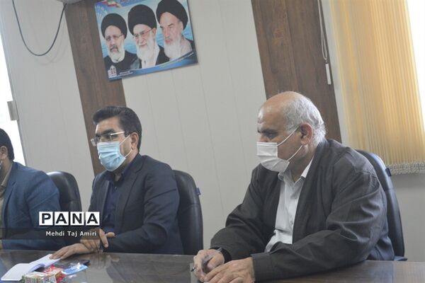 جلسه هماهنگی برنامه‌های جشن نیکوکاری در معاونت پرورشی و فرهنگی اداره‌کل آموزش و پرورش استان بوشهر