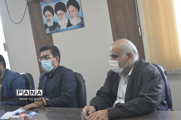 جلسه هماهنگی برنامه‌های جشن نیکوکاری در معاونت پرورشی و فرهنگی اداره‌کل آموزش و پرورش استان بوشهر