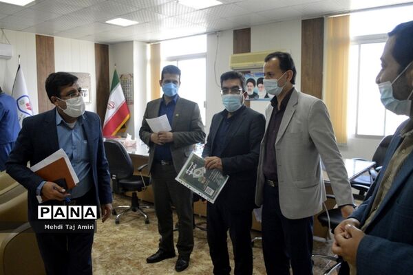 جلسه هماهنگی برنامه‌های جشن نیکوکاری در معاونت پرورشی و فرهنگی اداره‌کل آموزش و پرورش استان بوشهر