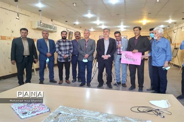 نمایشگاه خوشنویسی مهر باران در امیدیه