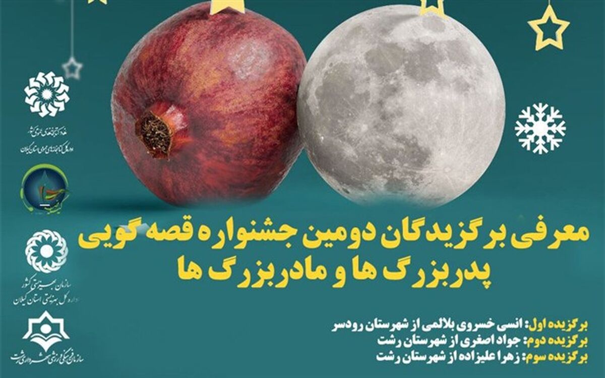 نفرات برتر جشنواره قصه‌گویی پدربزرگ‌ها و مادربزرگ‌های گیلانی