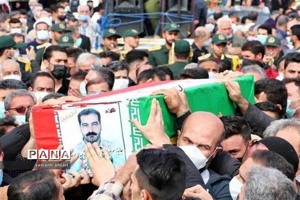 مراسم باشکوه تشییع پیکر مطهر شهید سیدمهدی موسوی