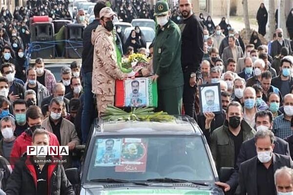 مراسم باشکوه تشییع پیکر مطهر شهید سیدمهدی موسوی