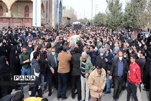 مراسم باشکوه تشییع پیکر مطهر شهید سیدمهدی موسوی