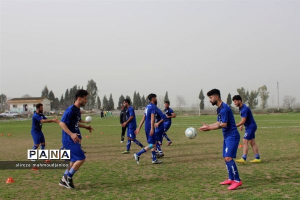 مسابقه سوپر لیگ فوتبال مازندران در گلوگاه