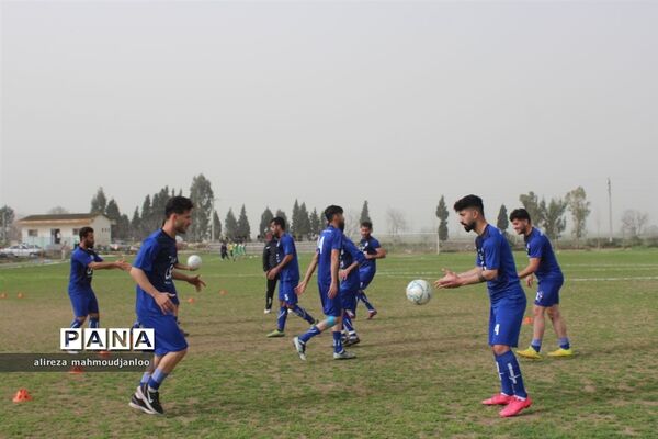 مسابقه سوپر لیگ فوتبال مازندران در گلوگاه