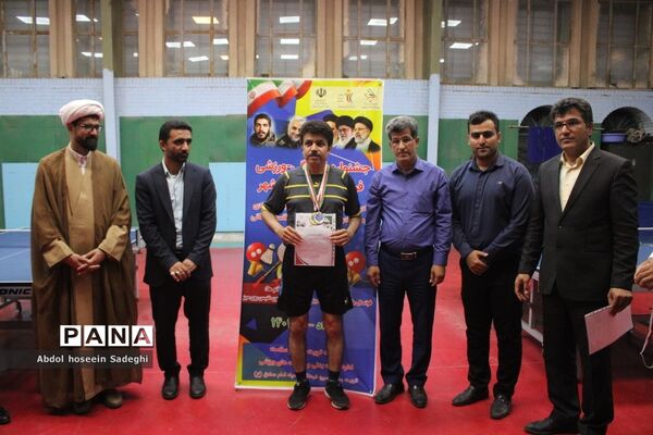 جشنواره فرهنگی  ورزشی فرهنگیان استان بوشهر رشته تنیس روی میز آقایان