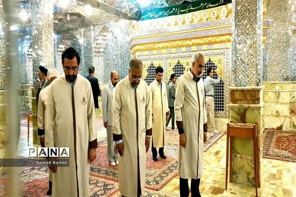 زیارت حرم مطهر شاهچراغ (ع) توسط وزیر آموزش و پرورش