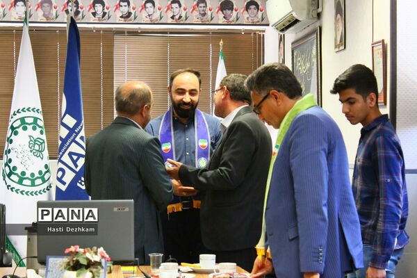 حضور حسین عبادتی در سازمان‌ دانش‌آموزی فارس