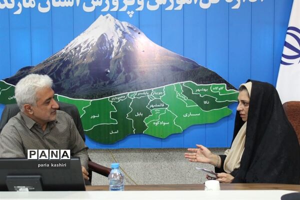 ملاقات مردمی سرپرست معاونت آموزش متوسطه مازندران در آموزش و پرورش استان مازندران